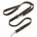 Laisse mains libres 2,50 m pour chien noire, en nylon
