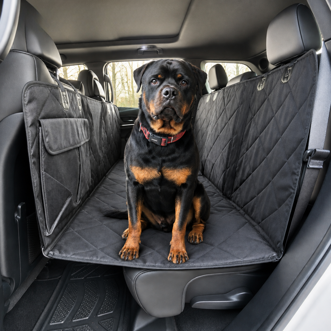 Bâche Protection Voiture Chien - Voyage Serein