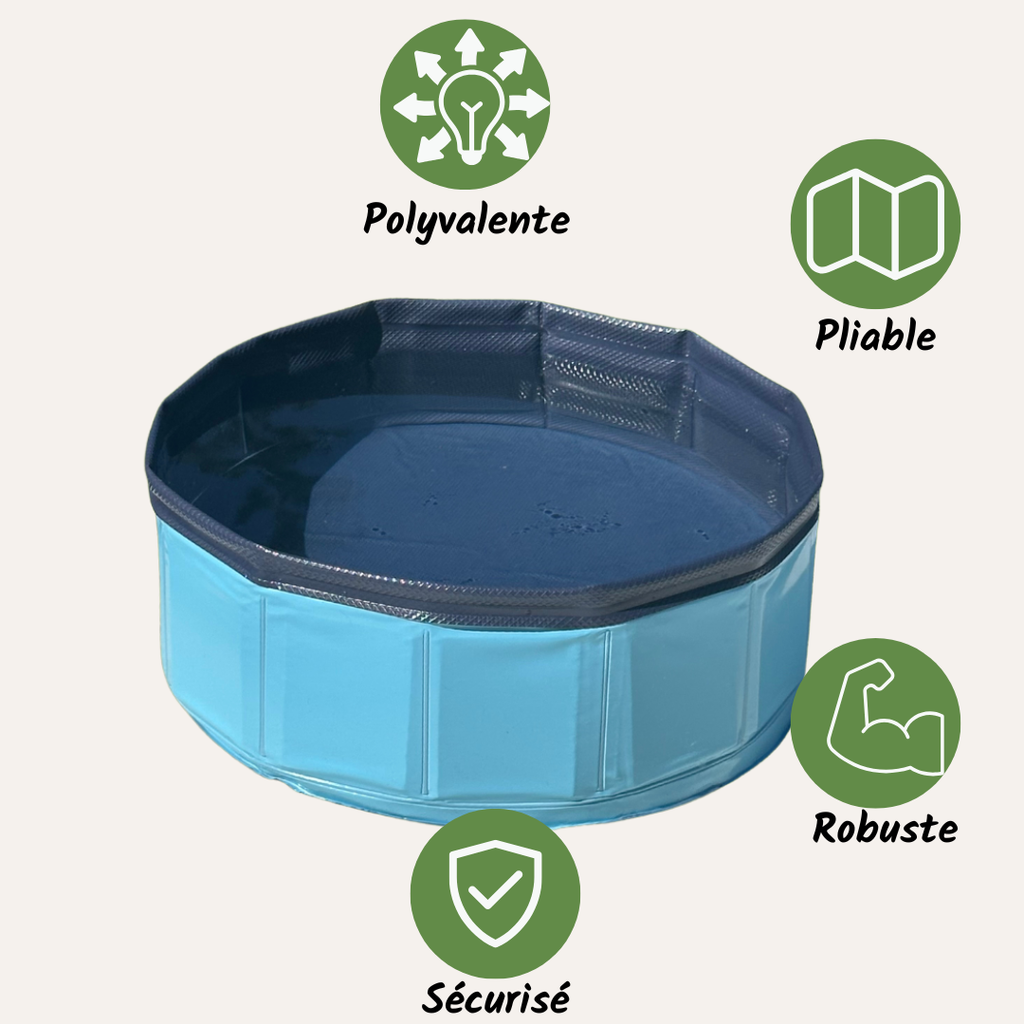 Piscine Pliable Chien - Facile à Installer
