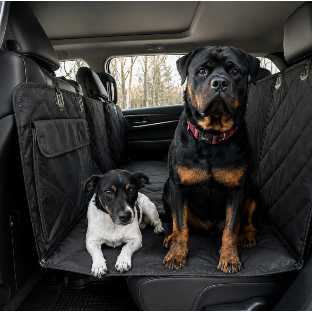 Bâche Protection Voiture Chien - Voyage Serein